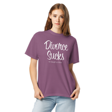 Load image into Gallery viewer, Divorce Sucks So Laugh A Little Women&#39;s Garment-Dyed Heavyweight T-shirt - 13 colors

