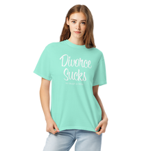 Load image into Gallery viewer, Divorce Sucks So Laugh A Little Women&#39;s Garment-Dyed Heavyweight T-shirt - 13 colors
