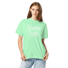 Load image into Gallery viewer, Divorce Sucks So Laugh A Little Women&#39;s Garment-Dyed Heavyweight T-shirt - 13 colors
