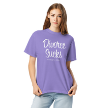 Load image into Gallery viewer, Divorce Sucks So Laugh A Little Women&#39;s Garment-Dyed Heavyweight T-shirt - 13 colors
