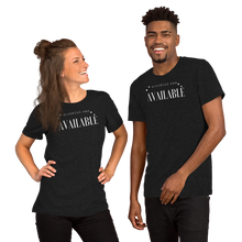 Load image into Gallery viewer, Divorced and Available Men&#39;s and Women&#39;s T-shirt - 13 colors
