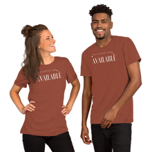 Load image into Gallery viewer, Divorced and Available Men&#39;s and Women&#39;s T-shirt - 13 colors
