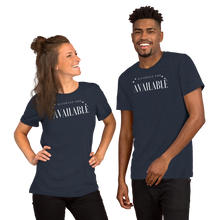 Load image into Gallery viewer, Divorced and Available Men&#39;s and Women&#39;s T-shirt - 13 colors

