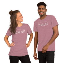 Load image into Gallery viewer, Divorced and Available Men&#39;s and Women&#39;s T-shirt - 13 colors
