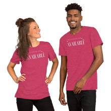 Load image into Gallery viewer, Divorced and Available Men&#39;s and Women&#39;s T-shirt - 13 colors
